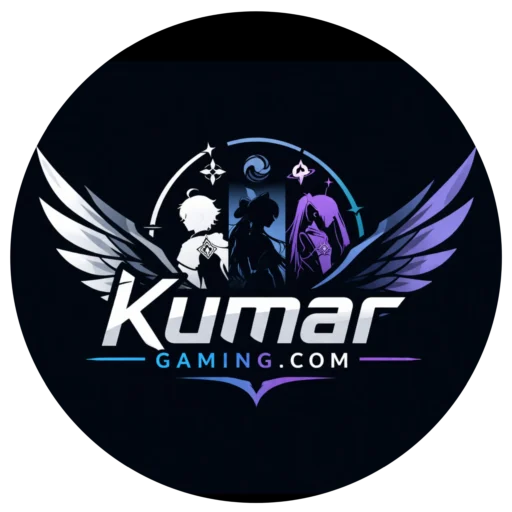 KumarGaming website logo, round icon.